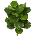 thumbnail image 2 of Nearly Natural 5' Fiddle Leaf Artificial Tree in White Planter, Green, 2 of 3