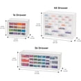 thumbnail image 3 of Screw Organizer Hardware Storage Organizer Drawer Parts Cabinet Plastic Drawer Storage for Hardware Crafts Small Parts Nuts and Bolts Tool Storage Scrapbook Art Hobby -, 3 of 6