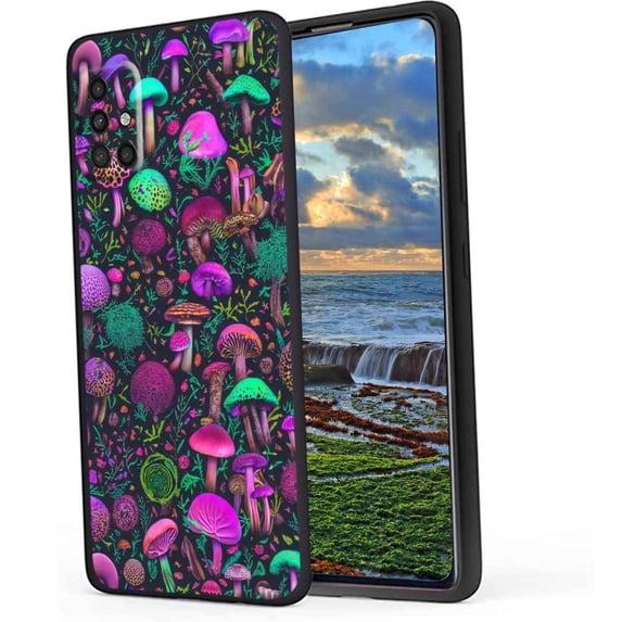 Shrooms-Mushrooms-3 Phone Case, Degined for Samsung Galaxy A71 4G Case Men Women, Flexible Silicone Shockproof Case for Samsung Galaxy A71 4G