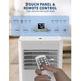 thumbnail image 3 of Bingirl 8000 BTU Portable Air Conditioner - 4-in-1: Cooling, Fan, Dehumidifier, Heater with Remote Control, 3 of 6