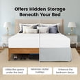 thumbnail image 3 of Utopia Bedding Queen Bed Skirt - Soft Quadruple Pleated Ruffle - Easy Fit with 16 Inch Tailored Drop - Hotel Quality, Shrinkage and Fade Resistant (Queen, Light Grey), 3 of 7