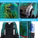 thumbnail image 5 of Mochila con Ruedas AGSDON 3 Piezas para Niños con Lonchera Dinosaurio Verde, 5 of 9