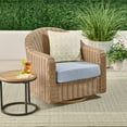 thumbnail image 4 of Better Homes & Gardens Bellamy 4 Piece Patio Conversation Set with Barrel Back Chairs, Blue, 4 of 10