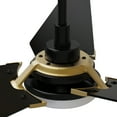 thumbnail image 3 of 52 inch 3 Blades Smart Indoor Ceiling Fan with Remote and LED Light Reverse Airflow Black and Gold, 3 of 6