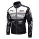 thumbnail image 1 of Chaqueta de cuero estilo Hong Kong para hombre, franjas de diferente Color, diseño de coche de carreras, ropa de motocicleta, nuevo modelo transfronterizo, 1 of 5