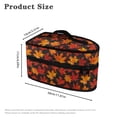thumbnail image 6 of HELLHERO Protective Steam Iron Carrying Bag Maple Leaves Pattern with Handle Travel Steamer Bag Traveling Outing, Bag Only, 6 of 6