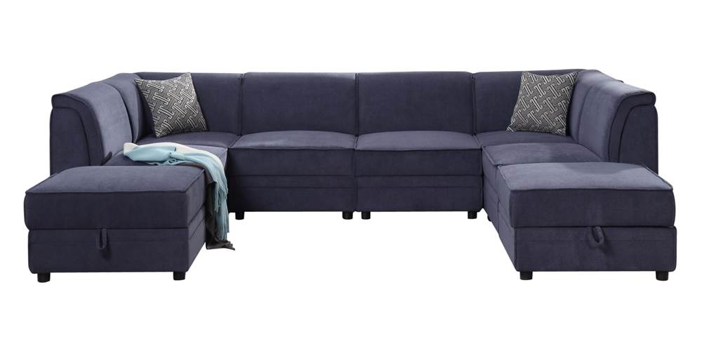 Modular Sectional Sofa in Blue