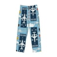 thumbnail image 4 of Balery Airplanes and Aviation Signs print Men's Pajama Pants,Ultra Lightweight Pjs,Lounge Pant-Medium, 4 of 9
