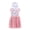 Marie Pink White, variant on Disney The Aristocats Toddler Girls' Cosplay Hooded Dress Marie Pink White