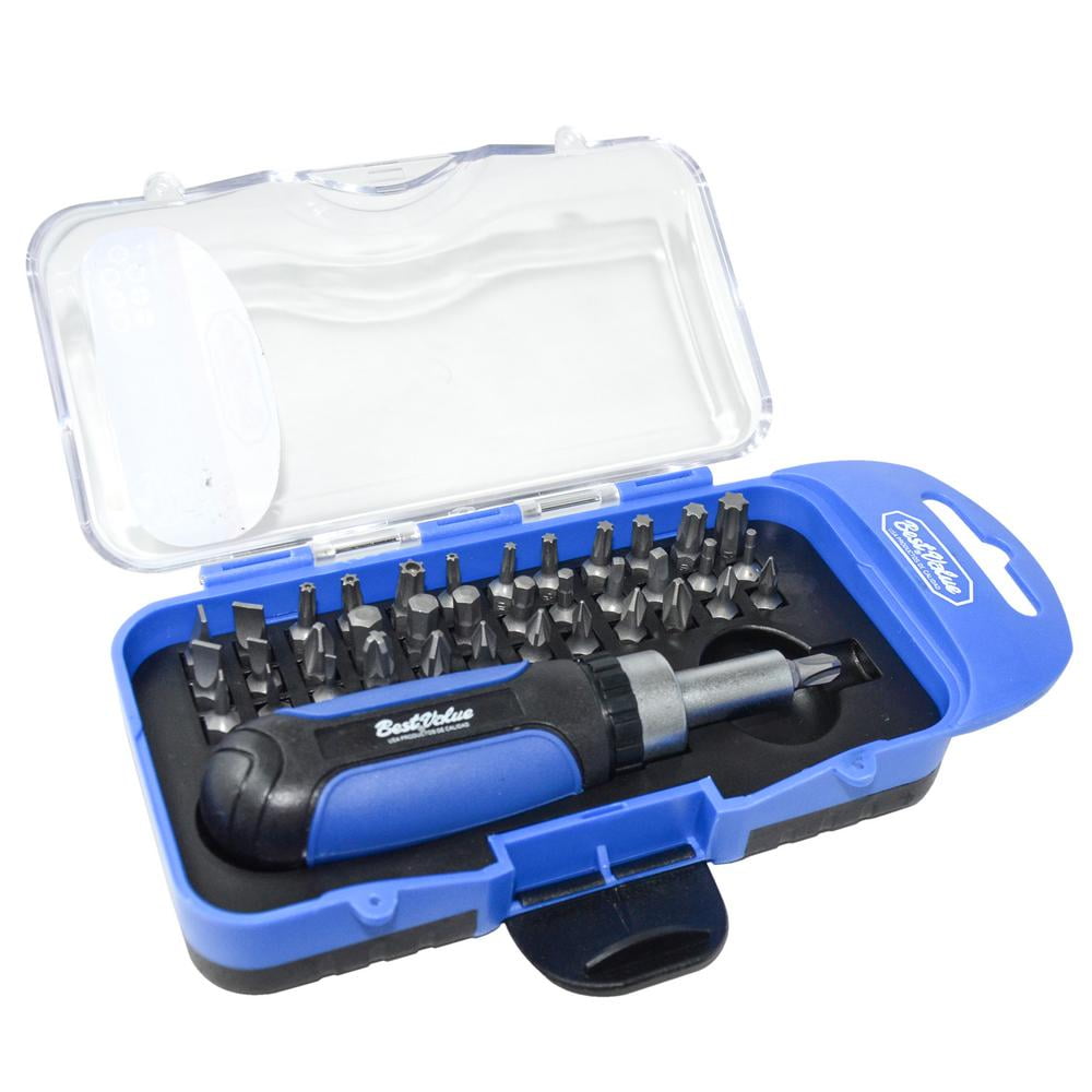 Best Value H0183004 Magnetic Ratcheting Screwdriver Bit Tool with Carrying Case 38-Piece Set