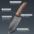 thumbnail image 2 of Myvit 3.5" Fixed Tactical Knife with Lanyard, 2 of 7