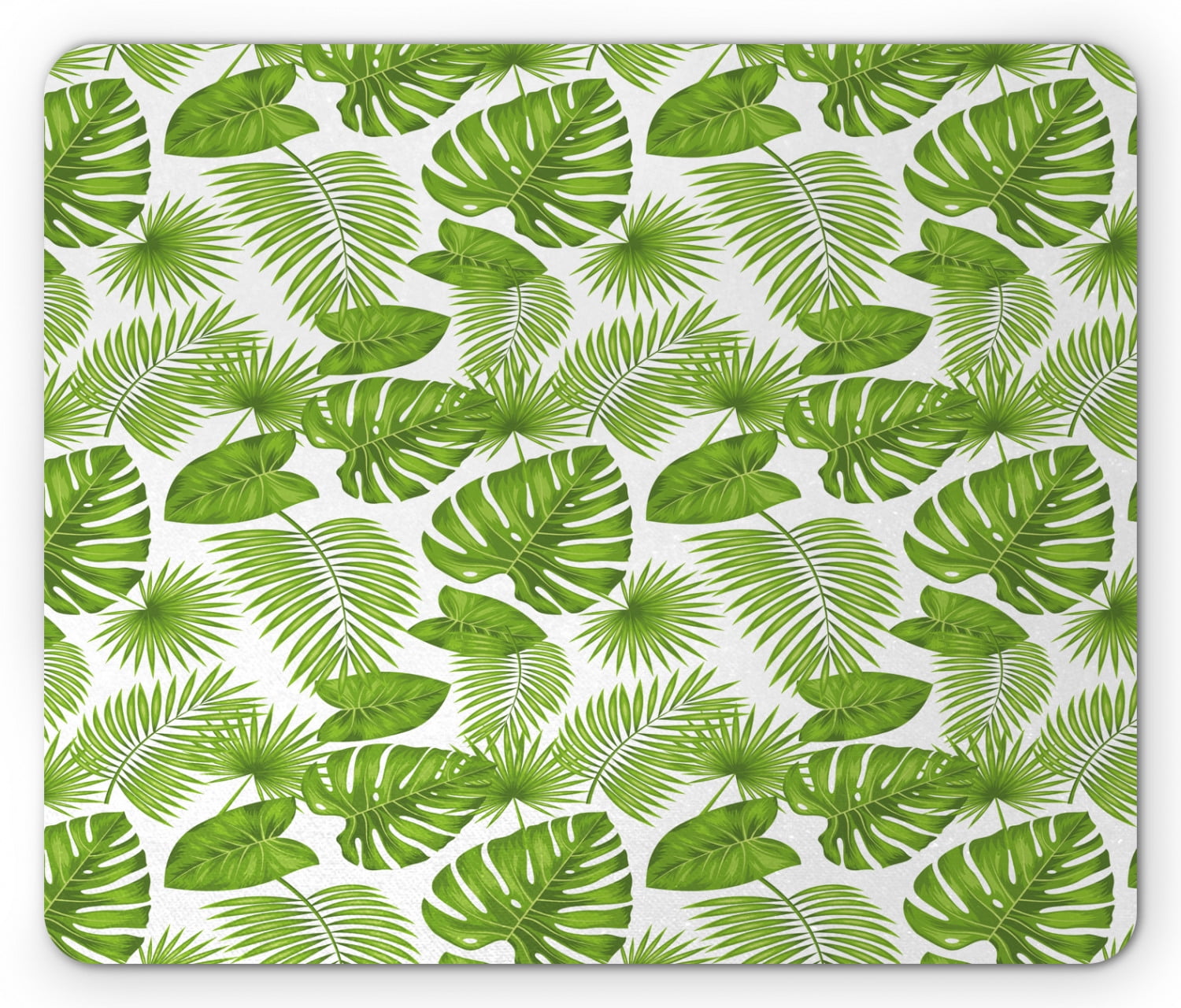 Exotic Mouse Pad, Repeating Tropical Forest Themed Pattern of Summer ...