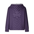 thumbnail image 5 of Camisetas de Verano Largas para Mujeres con Capucha de Manga Larga Impresa con Bolsillos para Uso Casual, Día de San Patricio, Primavera Y Verano, 5 of 5