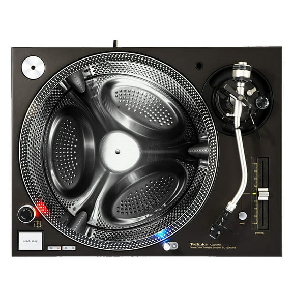 KuzmarK™ 12" DJ Turntable Slipmat - Steel Spin