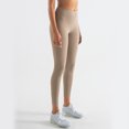 thumbnail image 5 of Sevpuikl Women's High Waist Yoga Leggings Pants Butt Lifting with Elastic Waistband for Yoga Workout Exercise(Khaki,M), 5 of 6