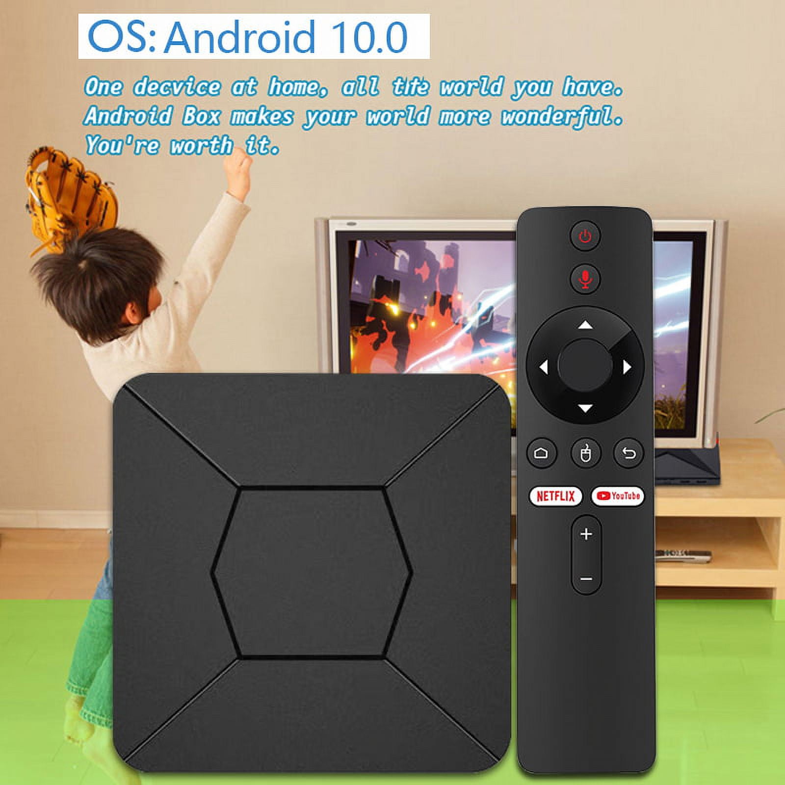 BOXPUT iATV Q5 Plus Android TV Box 2023 4K TV Box with Android 11.0 Smart  TV Box Amlogic S905W2 Chip Android Box with BLE Voice Remote Set Top