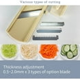 thumbnail image 4 of SOONEAR Mandoline Slicer for Vegetable, Fruit [Made in Japan] Kitchen Peelers Japanese Stainless Steel Blade, 4 of 9