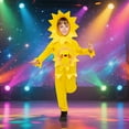 thumbnail image 2 of Halloween Sunflower for Kids Court Dress Outfit Boys Girls Stage Performance Theme Fashion Show, 110, 2 of 7