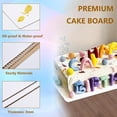 thumbnail image 3 of 18 Pcs 13.75 x 9.75 Cake Board Rectangle, White Cake Boards Sturdy Cake Cardboard for Rectangle Cream Cake, Cupcakes, Pizza, Dessert, Wedding & Birthday Party, 3 of 4