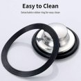 thumbnail image 5 of Kitchen Sink Plug Stopper, Stainless Steel Sink Stopper Plug, 3 Pcs Kitchen Plug for Sink, Large Wide Rim 3.46" Diameter, 5 of 5