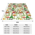 thumbnail image 3 of Salouo Mushrooms Gnomes Print Bed Blankets,Flannel Blanket Comfortable Air Conditioning Blanket Lightweight Blanket for Sofa Bed Travel & Couch -40"x30", 3 of 8