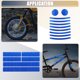 thumbnail image 5 of Cinta reflectante de seguridad para bicicleta y motocicleta de 42 piezas, tira reflectante exterior, cinta PET azul multiusos, 5 of 6