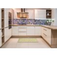 thumbnail image 6 of Ahgly Company Machine Washable Indoor Rectangle Abstract Brass Green Area Rugs, 6' x 9', 6 of 7