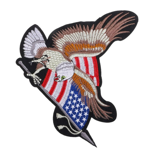 Extra Large Eagle Embroidered Patch 15, Animals & Birds