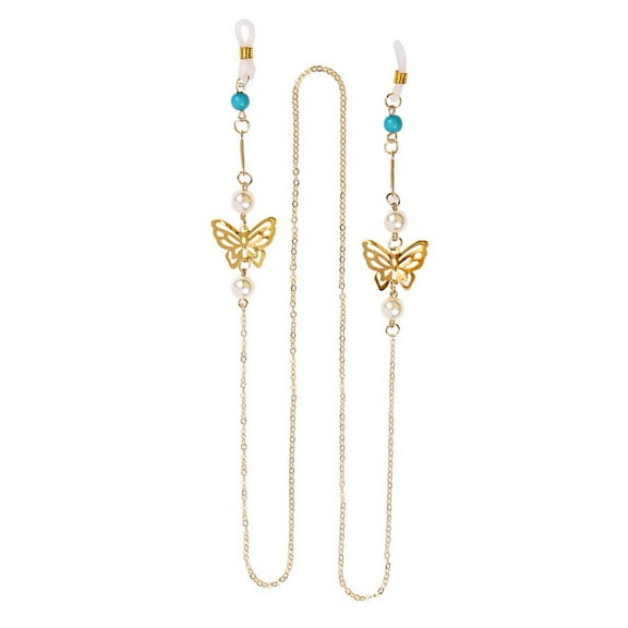 Gums for Glasses Sunglasses Chain Eyeglass Chain for Travel Miss 70X2CM Golden