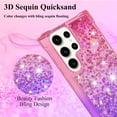 thumbnail image 4 of Comepatible with Samsung S23 Ultra Case Glitter Sparkle Gold, Luxury Phone Case for Samsung Galaxy S23 Ultra Case Silicone Shiny Bumper Protective Case Anti-Scratch Cover (Pink-Purple), 4 of 14