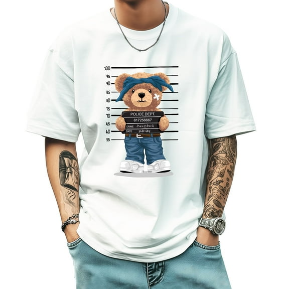 Graphic Tees for Men Summer New Print Casual Tee Fashion Trend Sports Shirt Select