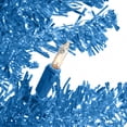 thumbnail image 3 of National Tree Company Pre-Lit Artificial Christmas Tree, Blue Tinsel, White Lights, Includes Stand, 6 feet, 3 of 5