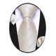 thumbnail image 1 of Set de Corbata Barry.Wang en Seda Marfil con Rayas para Hombre y Pañuelo, 1 of 7