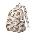 thumbnail image 2 of German Shepherd Dogs with Flowers Backpack for School,Cute School Bag,Schoolbag with Adjustable Shoulder Straps & Padded Back,13.4"x11"x4.7", 2 of 6