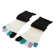 thumbnail image 4 of Calcetines de media caña para hombre - Calcetines con puntera separada - Calcetines cómodos de transpirable de 5 calcetines Negro Zulema Calcetines Five Fingers, 4 of 8