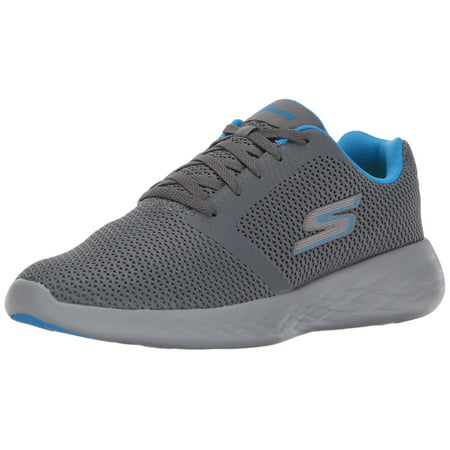 Skechers Performance Men's Go Run 600 Running Shoe, Charcoal/Blue, 10.5 M (Best Performance Running Shoes)