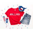 thumbnail image 4 of Teeso Jesus Saves Patriotic T-Shirt – America 250th Anniversary, Black L, 4 of 6