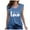 Blue, variant on Bixock Womens Tank Tops Sleeveless Blouse Solid Color V Neck Inner Outer Wear Casual Shirt Daily Layering Top Beach Vacation Summer Clothes