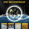 thumbnail image 2 of Faros para automóviles Unbranded 7 pulgadas H2 200w 6000k SUV H2 TJ LJ Ojos rojos haz bajo, 2 of 7