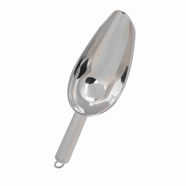 Metal Ice Scoop for Freezer,Stainless Steel Scooper for Ice Machine,Bucket,Bar,Kitchen,Parties,Multipurpose Food Scoops for Cubes,Popcorn,Flour,Candy,Pet Food