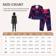 thumbnail image 4 of Balery Purple-Red Skull Conjunto de Pijama con Estampado para Mujer, Conjunto de Dos Piezas con Manga Larga, Ropa de Dormir Suave con Bolsillos, Pijamas Cómodos-Small, 4 of 7