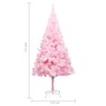 thumbnail image 4 of vidaXL Artificial Pre-lit Christmas Tree with Ball Set Pink 240 cm PVC, 4 of 5