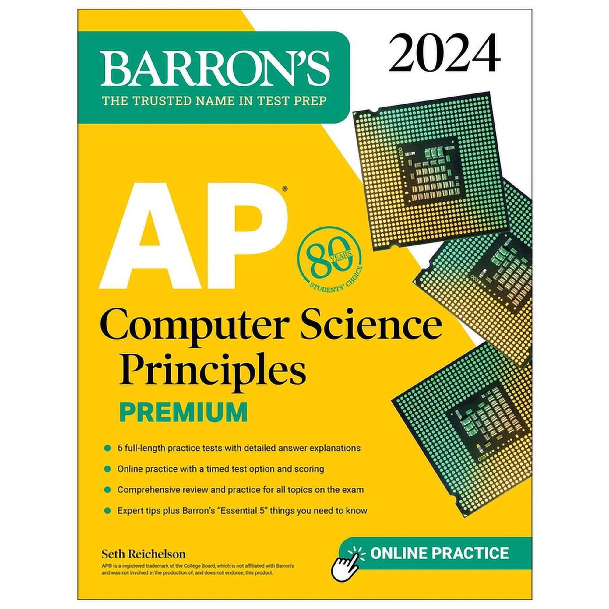 Barron's AP Prep: AP Computer Science Principles Premium, 2024: 6 Practice Tests + Comprehensive Review + Online Practice (Paperback)
