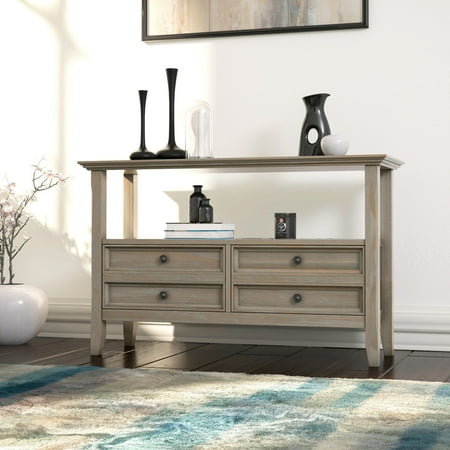 Simpli Home - Amherst Console Sofa Table - Hickory Brown