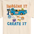 thumbnail image 3 of Pete The Cat - Imagine It Create It Race Car - Men's Short Sleeve Graphic T-Shirt, 3 of 6