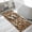 Brown, variant on Blue Leopard Washable Area Rugs for Living Room Bedroom, Large Non Slip Indoor Floor Carpet Absorbent Low Pile Elegant Modern Art Aesthetics Door Mat Rugs for Bathroom Entryway 47.2"x63"