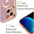 thumbnail image 3 of Magnetic Case for iPhone 13 Case for Women Men [ Compatible with MagSafe ], Cute Love Heart Soft Back Cover Raised Full Camera Lens Protection Phone Case for iPhone 13 (6.1") - Light Purple, 3 of 12