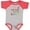 Baseball Heather and Red, variant on Inktastic Mommom and Poppop Love Me Boys or Girls Baby Bodysuit