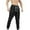 Black, variant on Meichang Men's Jogger Pants Workout Gym Running Baggy Elastic Bottom Casual Drawstring Athletic Trousers Sweats Pants with Pockets