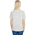 thumbnail image 3 of Ladies' Triblend Fleck Short-Sleeve V-Neck T-Shirt - CREAM FLECK - 2XL, 3 of 3